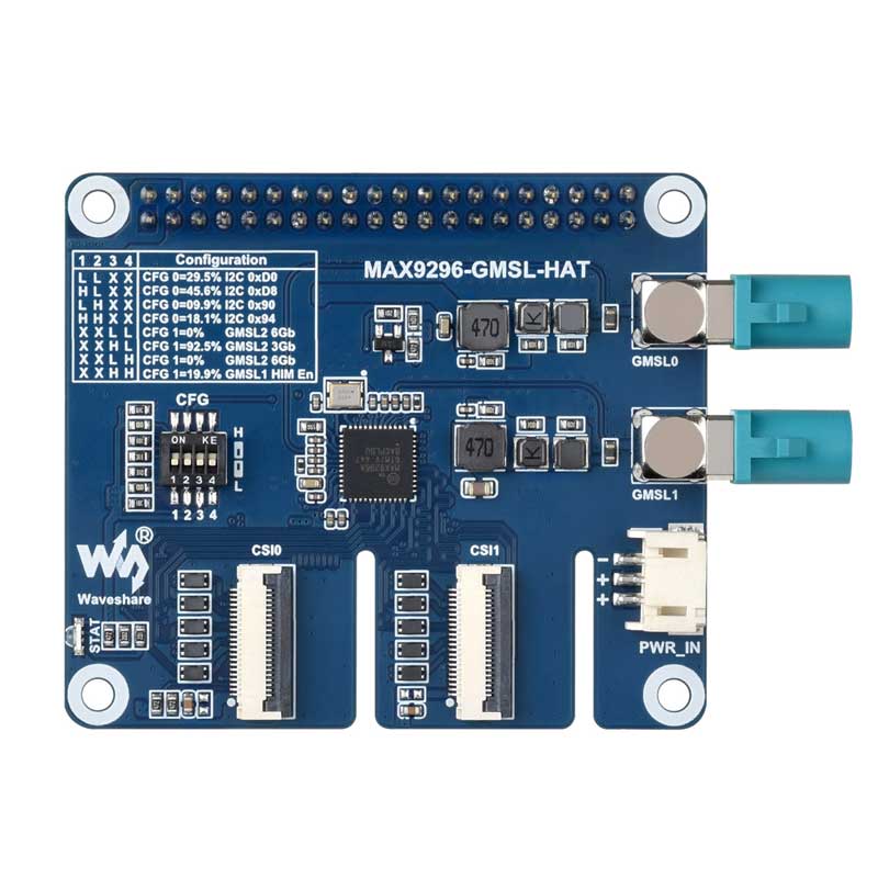 MAX9296A GMSL Camera Adapter Board 2-Ch High-Speed And Low-Latency Transmission Long distance For Raspberry Pi 5 Jetson Orin Nano/NX