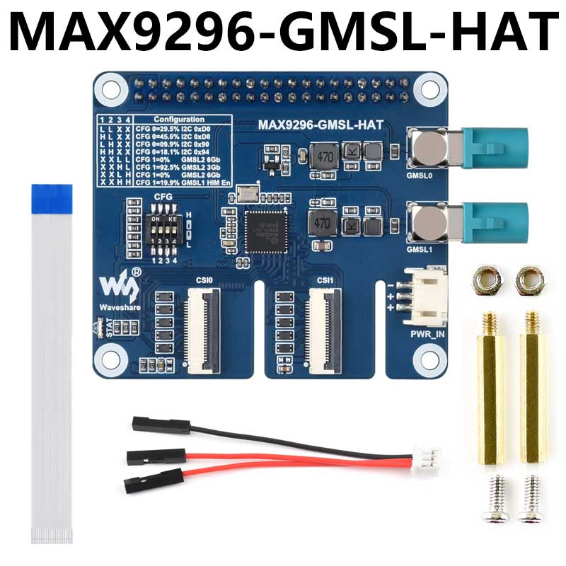 MAX9296A GMSL Camera Adapter Board 2-Ch High-Speed And Low-Latency Transmission Long distance For Raspberry Pi 5 Jetson Orin Nano/NX