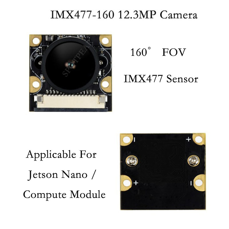 Jetson Nano IMX477 160 12.3MP Camera 160° FOV also for Raspberry Pi Compute Module CM3 CM4