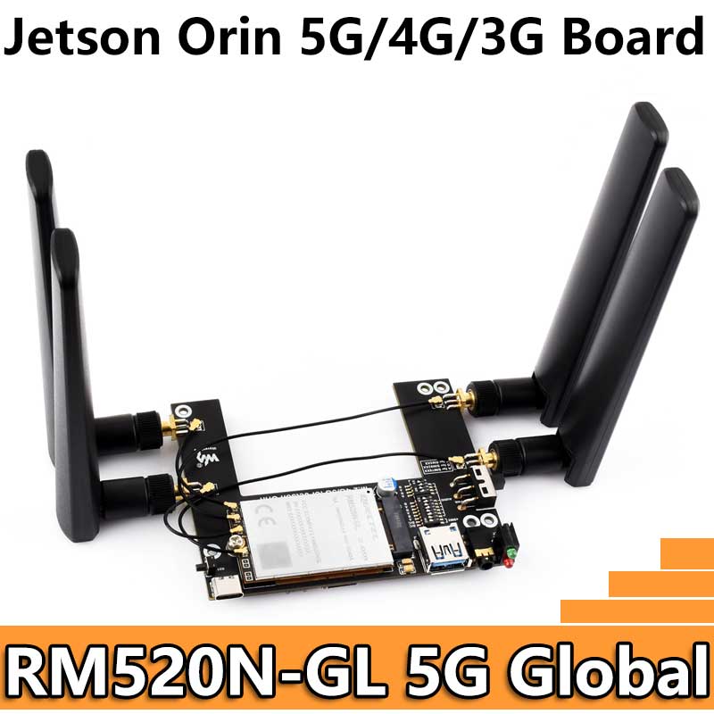 Jetson Orin 5G/4G/3G expansion board GNSS GPS RM520N-GL