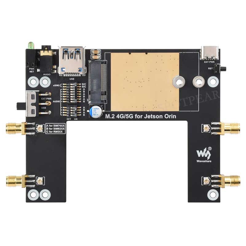 Jetson Orin 5G/4G/3G expansion board GNSS GPS RM520N-GL
