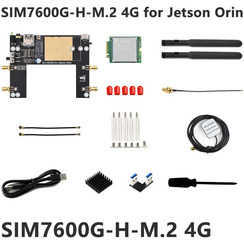 Jetson Orin 4G/3G/2G expansion board GNSS GPS SIM7600G-H-M.2