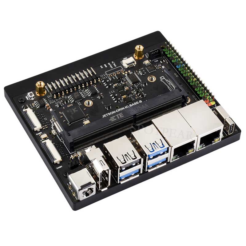 Jetson Orin Nano/NX Super Developer IO Base Development Board Dual network RJ45 For Jetson Orin Nano/NX Module
