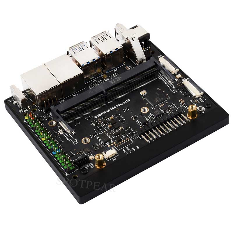 Jetson Orin Nano/NX Super Developer IO Base Development Board Dual network RJ45 For Jetson Orin Nano/NX Module