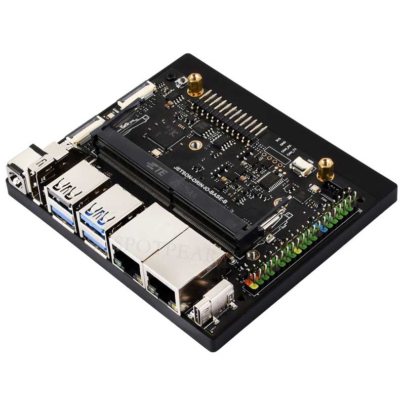 Jetson Orin Nano/NX Super Developer IO Base Development Board Dual network RJ45 For Jetson Orin Nano/NX Module