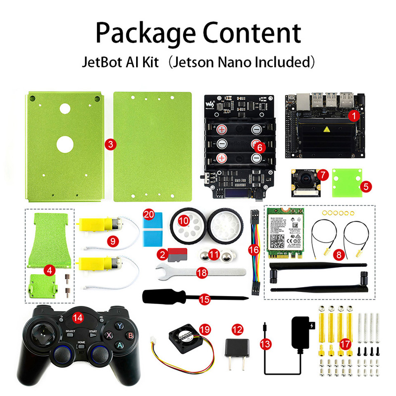 JetBot AI Kit, AI Robot Based on Jetson Nano