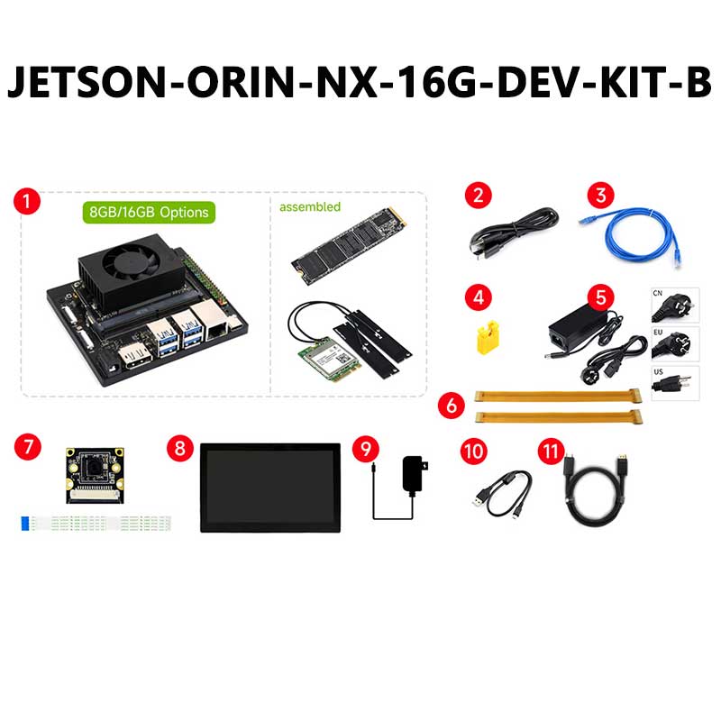 NVIDIA Jetson Orin NX Developer Kit 8GB/16GB AI 70Tops China-Kit For Embedded and Edge Systems