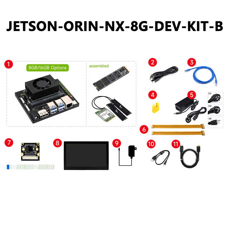 NVIDIA Jetson Orin NX Developer Kit 8GB/16GB AI 70Tops China-Kit For Embedded and Edge Systems