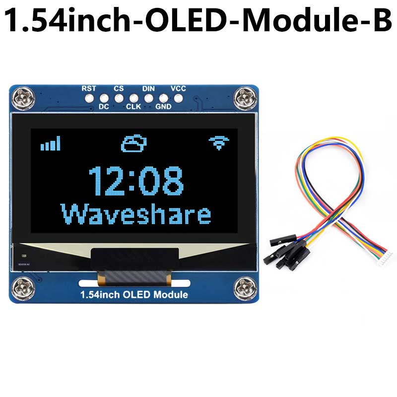1.54inch OLED Display Module 128×64 Resolution SPI / I2C Communication
