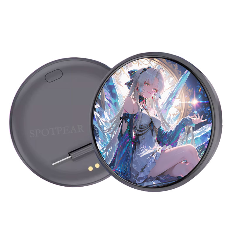 1.85-inch Round LCD Electronic Badge Display 1.85inch TouchScreen Concert Anime Convention Brooches Badges bag charms pendants