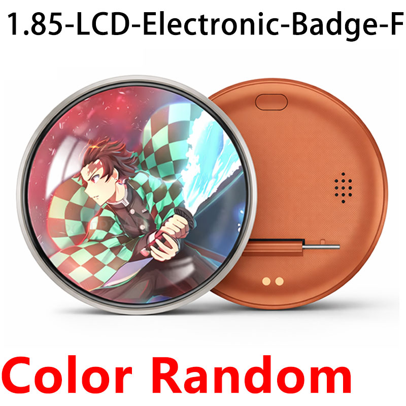 1.85-inch Round LCD Electronic Badge Display 1.85inch TouchScreen Concert Anime Convention Brooches Badges bag charms pendants