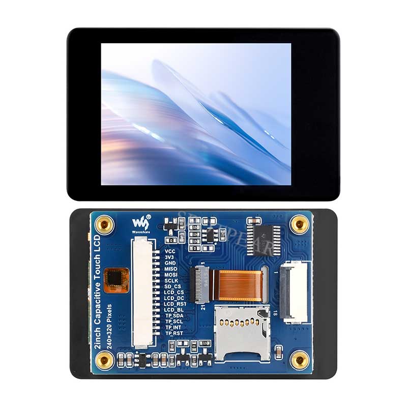 ESP32-2432S022C Ontwikkelboard Met 2.2 Inch Capacitief Touchscreen – TFT LCD Module Voor Arduino Projecten