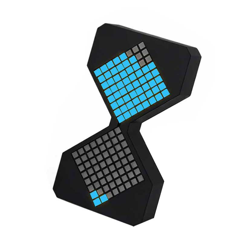 Cyberpunk LED Matrix Hourglass Gravity Sensor DIY Countdown Timer Clock STEM Educational Soldering Project for Beginners & Adult gyroscope