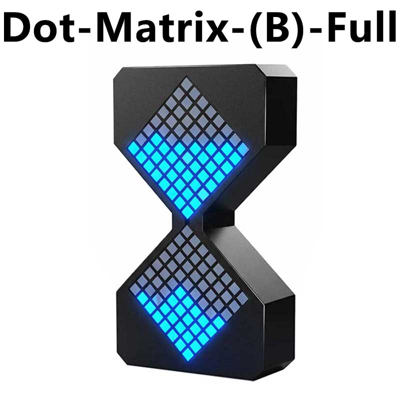 Cyberpunk LED Matrix Hourglass Gravity Sensor DIY Countdown Timer Clock STEM Educational Soldering Project for Beginners & Adult gyroscope