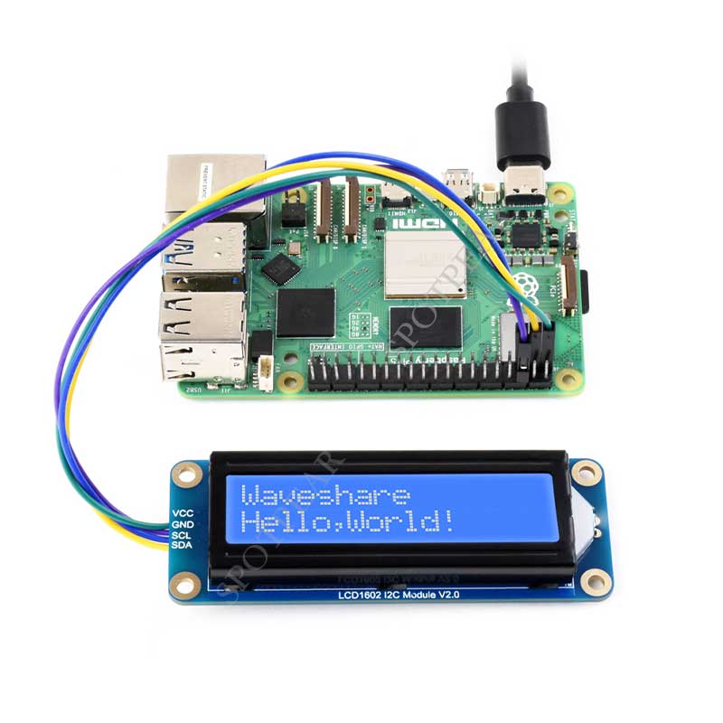 LCD1602 I2C Module PWM Adjustable backlight 3.3V/5V For Arduino/ Raspberry Pi/ Pico/ Jetson Nano/ ESP32