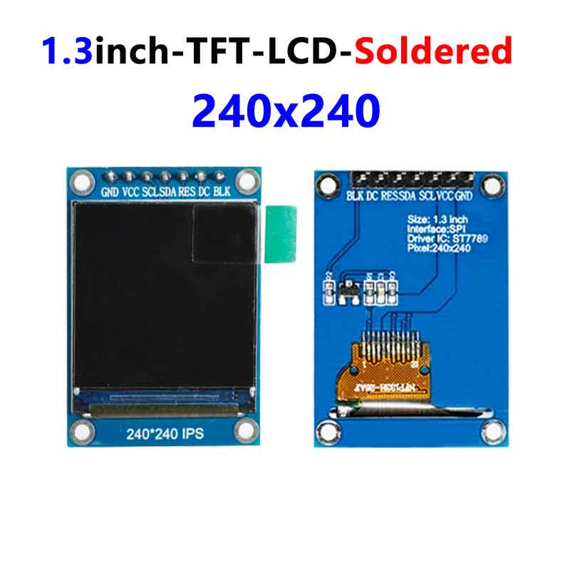 0.96inch1.3inch1.44inch1.8inch LCD Display Screen Round For Arduino Raspberry Pi ESP32 Pico STM32