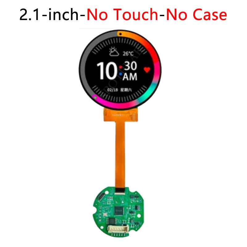 Round Rotary LCD touch screen 1.28inch 1.6inch 2.1inch Knob central control lighting LCD