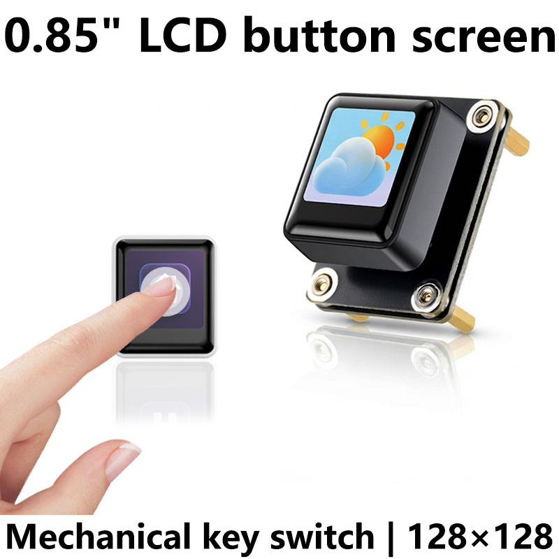 0.85inch LCD Button Mechanical Keyboard Display Screen 128x128 For Arduino /Raspberry Pi /ESP32 /RP2040 /STM32