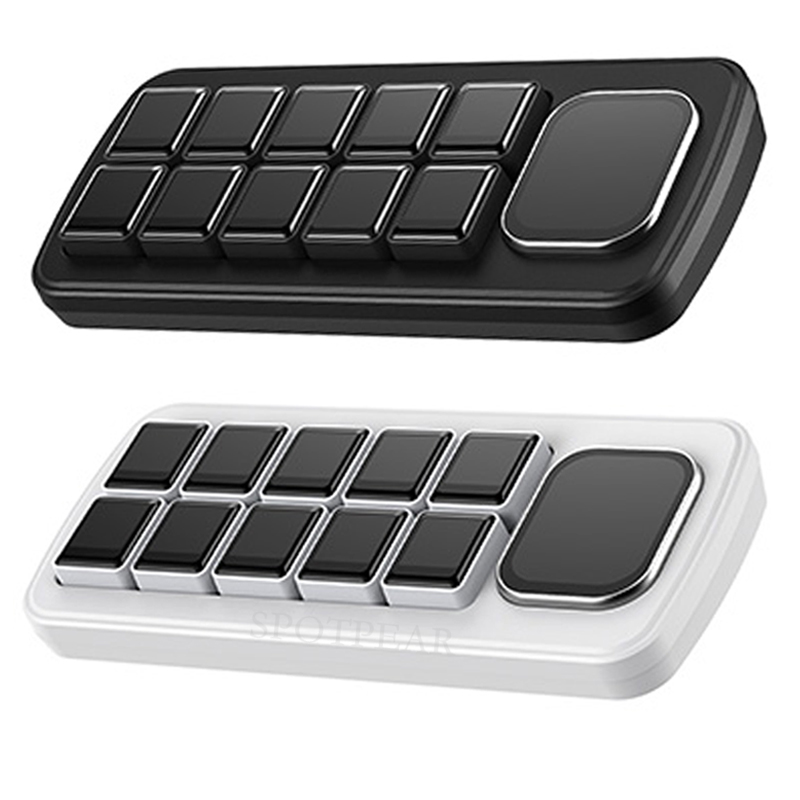 Computer AI Deepseek Mechanical Voice Keyboard Linux 10x0.85inch LCD Screen Customize keys + 2.01 inch Secondary Display