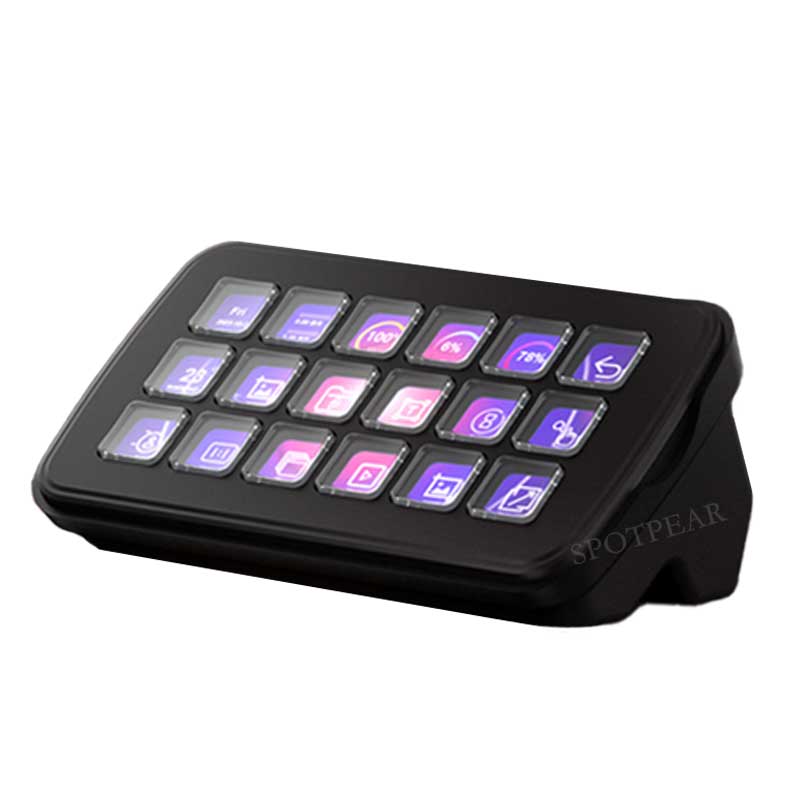 SK18 Computer AI Deepseek  Voice Keyboard Linux 18x1.58inch LCD Screen Customize keys