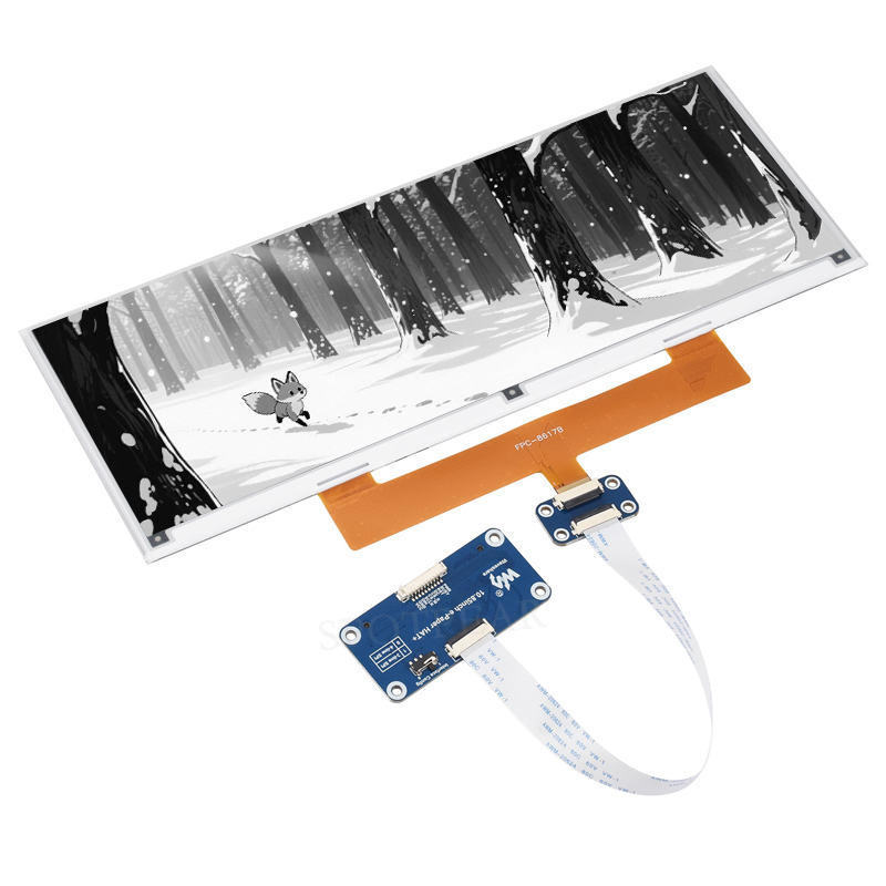 Raspberry Pi 10.85 inch e-Paper ink screen display black white 1360×480 For Arduino /Jetson /STM32 /ESP32