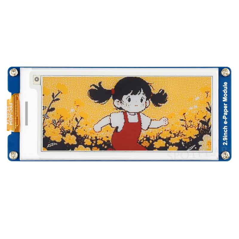 Raspberry Pi 2.9 inch e-Paper link (G) RYBW 296x128 For Arduino / Jetson / STM32 /ESP32