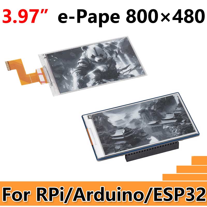 Raspberry Pi 3.97 inch e-Paper link  BW 800x480 For Arduino / Jetson / STM32 /ESP32