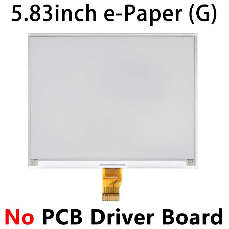 Raspberry Pi 5.83 inch e-Paper link (G) RYBW 800x480 For Arduino / Jetson / STM32 /ESP32
