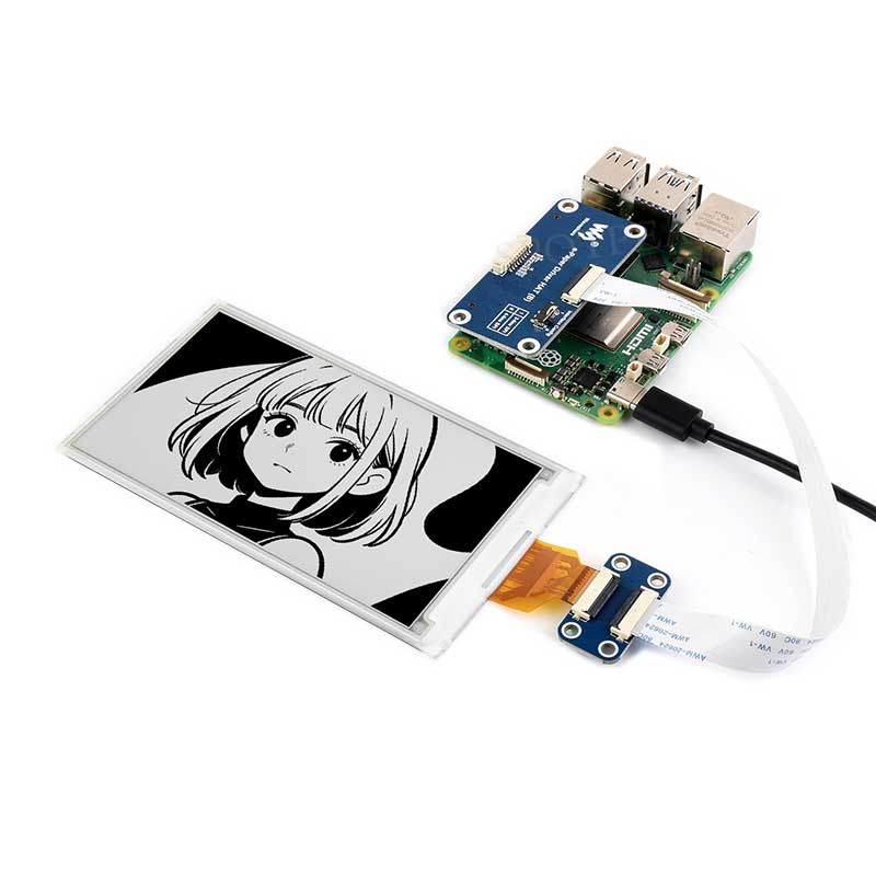 Raspberry Pi 5 inch e-Paper ink screen display black white 960×552 For Arduino /Jetson /STM32 /ESP32