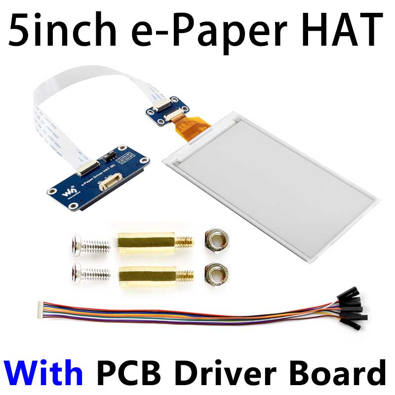 Raspberry Pi 5 inch e-Paper ink screen display black white 960×552 For Arduino /Jetson /STM32 /ESP32