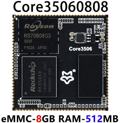 LuckFox Lyra Core RK3506B Core3506B with 512MB DDRL3 and integrated triple-core Arm Cortex-M0