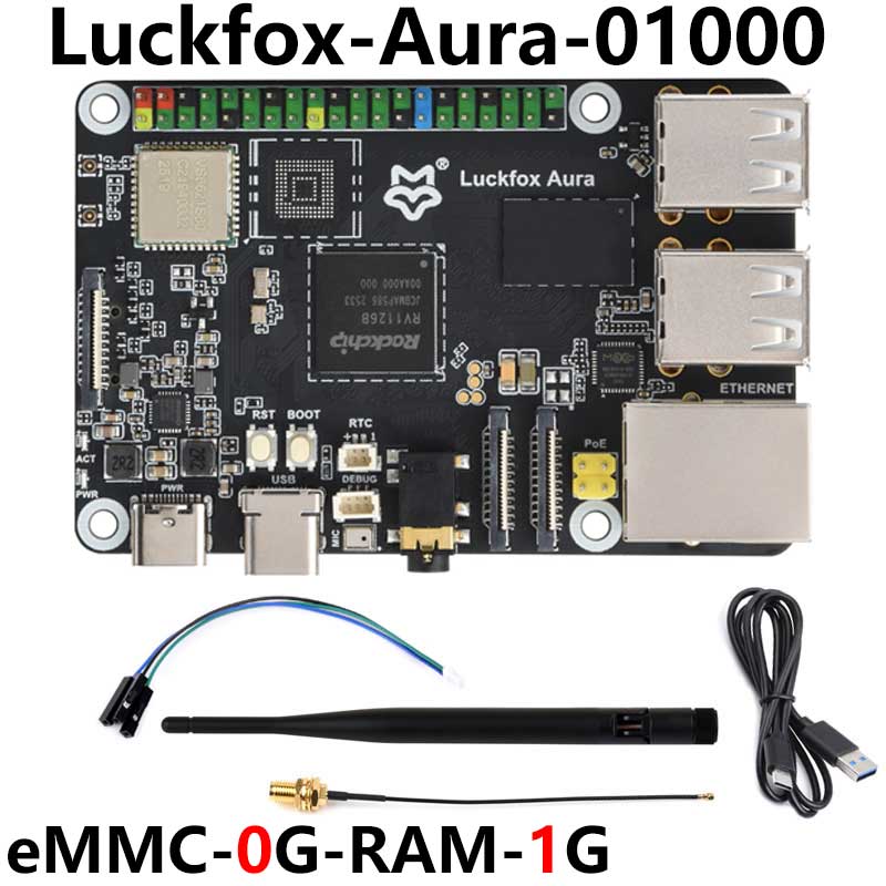 Luckfox Aura RV1126B Linux Development Board 3 TOPS Computing Power 2G/4G