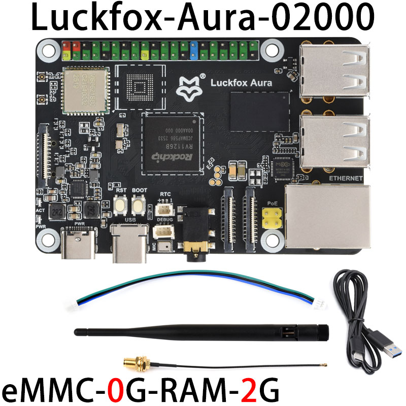 Luckfox Aura RV1126B Linux Development Board 3 TOPS Computing Power 2G/4G