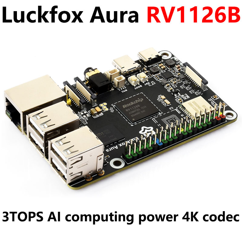 Luckfox Aura RV1126B Linux Development Board 3 TOPS Computing Power 2G/4G