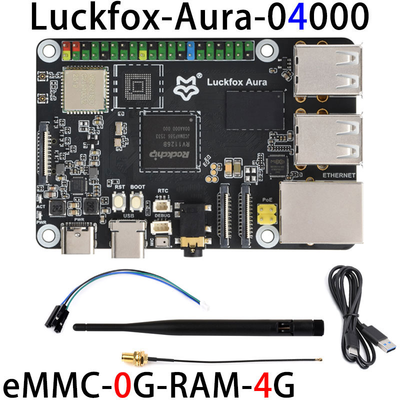 Luckfox Aura RV1126B Linux Development Board 3 TOPS Computing Power 2G/4G