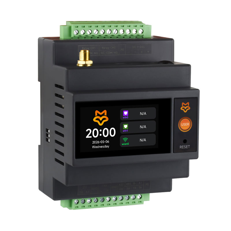 Luckfox Lyra PLC RK3506B Programmable Logic Controller 1.9inch LCD Touchscreen Dual 100Mbps Ethernet Ports