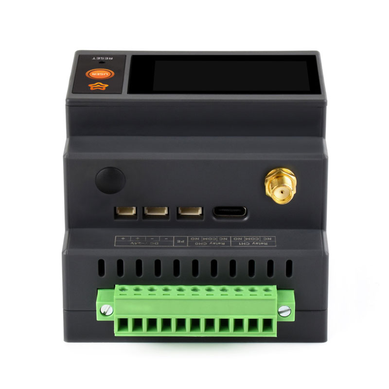 Luckfox Lyra PLC RK3506B Programmable Logic Controller 1.9inch LCD Touchscreen Dual 100Mbps Ethernet Ports