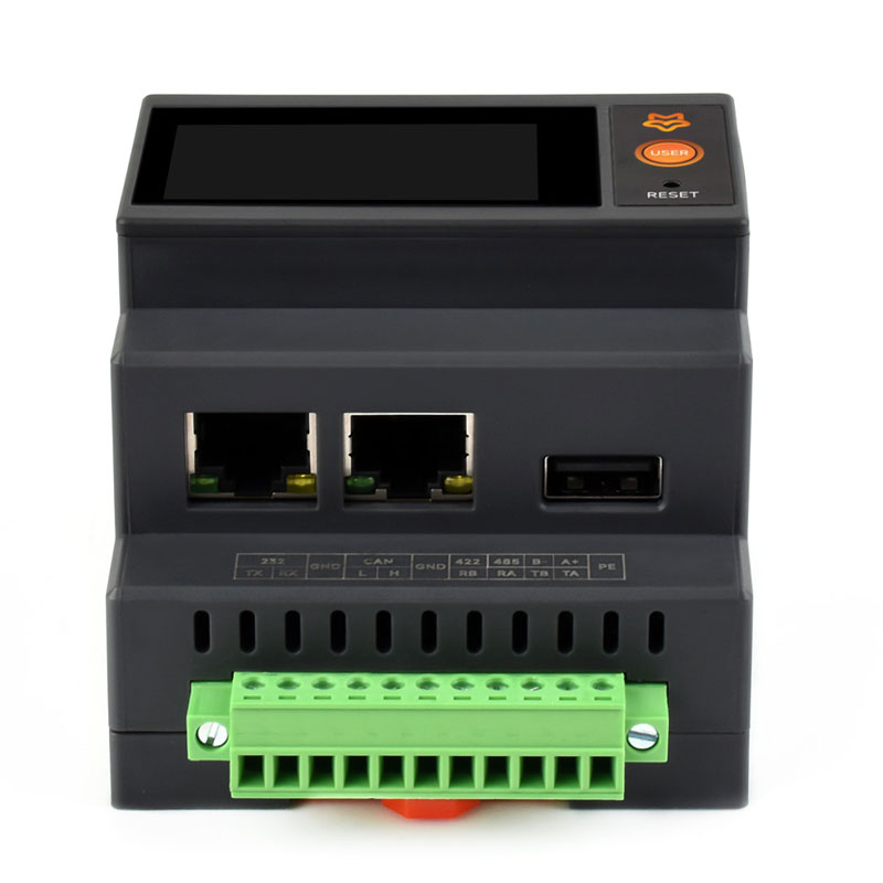 Luckfox Lyra PLC RK3506B Programmable Logic Controller 1.9inch LCD Touchscreen Dual 100Mbps Ethernet Ports