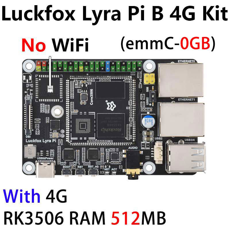 Luckfox Lyra Pi A/B RK3506 Rockchip Linux Board For MIPI/DSI Display WIFI6/4G/eMMC