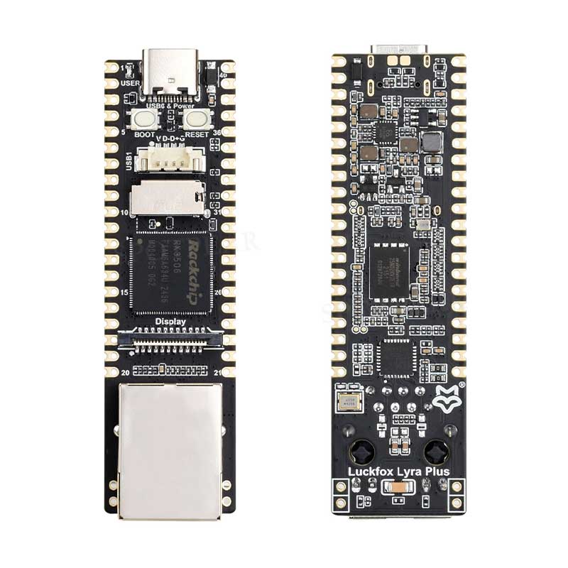 Luckfox Lyra Plus Flash-Boot RJ45 ETH Version RK3506G2 Rockchip Linux Board RK3506 For MIPI/DSI Display Cortex-A7