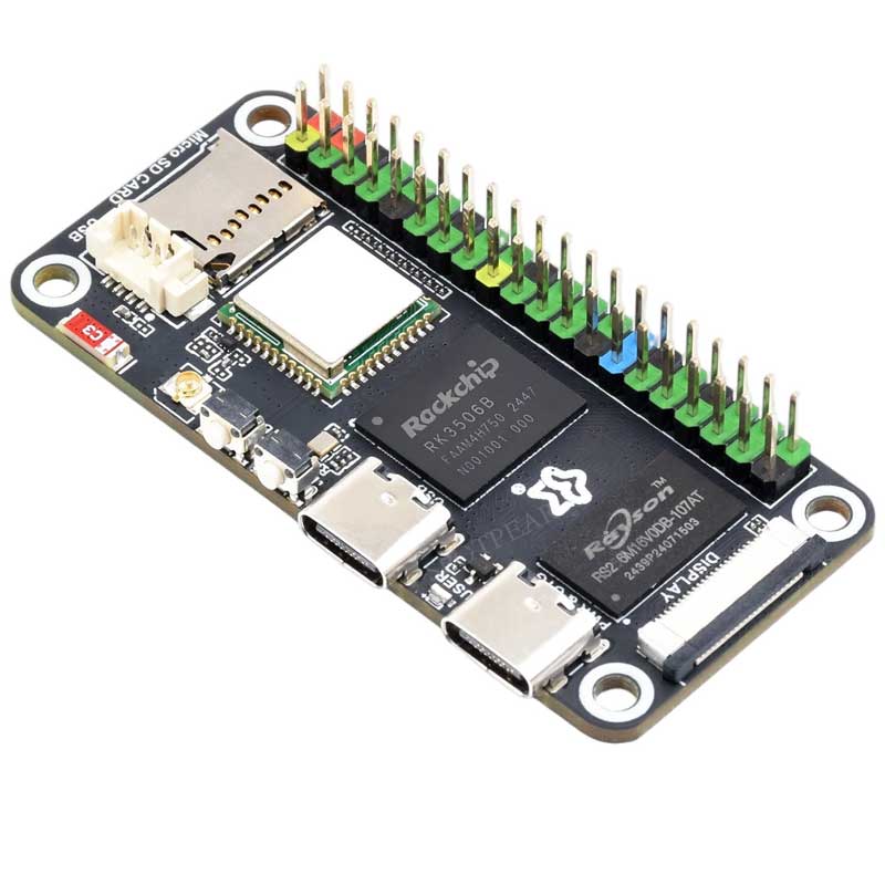 Luckfox Lyra Zero W RK3506B Rockchip Linux Board For MIPI/DSI Display Size compatible with Raspberry Pi Zero
