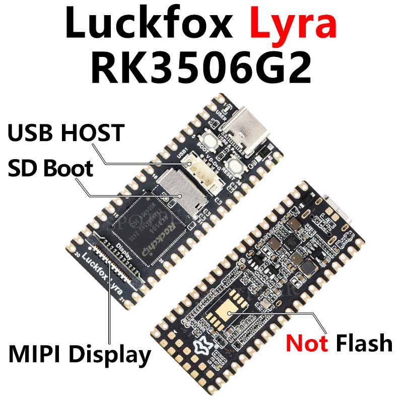 Luckfox Lyra SD-Boot Version RK3506G2 Rockchip Linux Board RK3506 For MIPI/DSI Display Cortex-A7