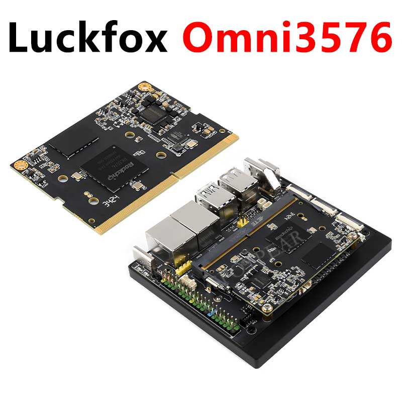 Luckfox Omni3576 Rockchip RK3576 Edge Computing Board Kit With Core3576 6TOPS / 8-Core 2.2G CPU / 4K Display /Dual Gigabit Ethernet /DDR4X