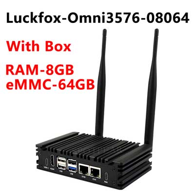 Luckfox Omni3576 Rockchip RK3576 Edge Computing Board Kit With Core3576 6TOPS / 8-Core 2.2G CPU / 4K Display /Dual Gigabit Ethernet /DDR4X