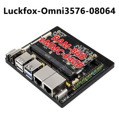 Luckfox Omni3576 Rockchip RK3576 Edge Computing Board Kit With Core3576 6TOPS / 8-Core 2.2G CPU / 4K Display /Dual Gigabit Ethernet /DDR4X