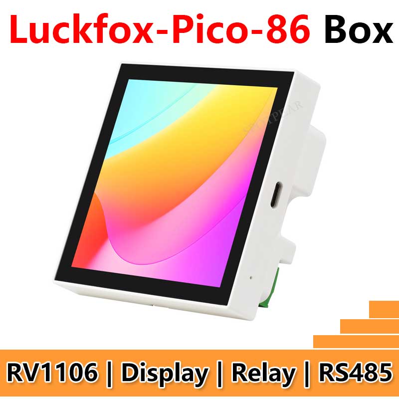 Luckfox Pico Rv1106 Core1106 Smart 86 TV Box Development Board With 4 inch LCD Display TouchScreen Relay RS485