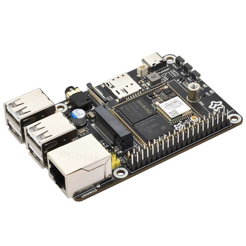 Luckfox Pico Pi A/B EMMC Mic Option WiFi6 /4G RV1106 G2/G3 RAM 128/256MB Core1106 Audio Display Port Size Compatible with Raspberry