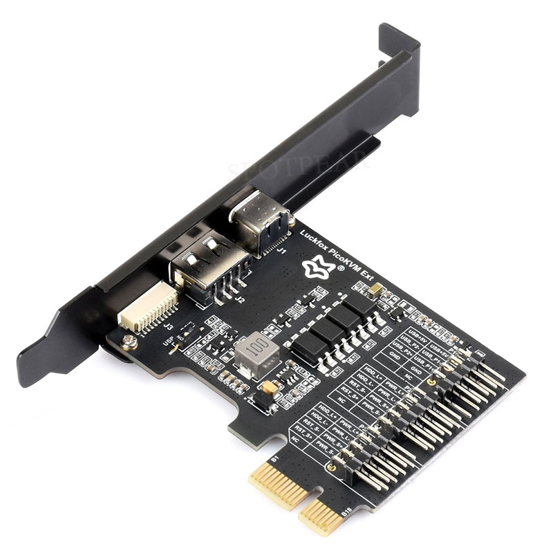 Luckfox PicoKVM Ext PCIe Expansion Board PCIe USB remote power management For Luckfox PicoKVM