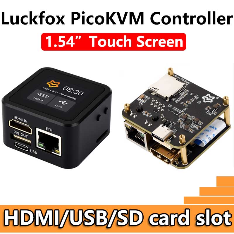 Luckfox PicoKVM KVM NanoKVM RV1106 Pico Remote Control /Power /Desktop Maintenance Server HDMI USB For PiKVM Raspberry Pi