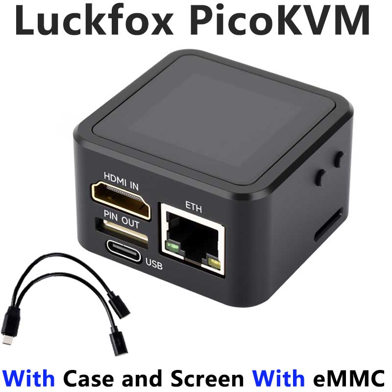 Luckfox PicoKVM KVM NanoKVM RV1106 Pico Remote Control /Power /Desktop Maintenance Server HDMI USB For PiKVM Raspberry Pi